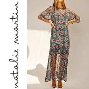 Natalie Martin Lily Dress in Vintage Flower Indigo